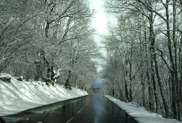 Une route dans le Morvan